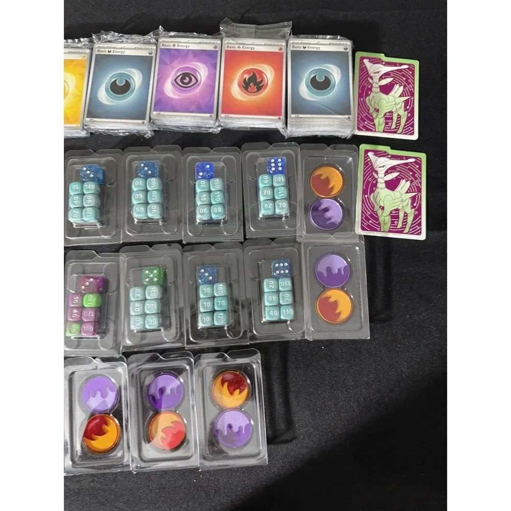 Pokémon Tcg - Etb Sealed Energy Packs, Dice And Damage Counter Lot NEW SEALED‎